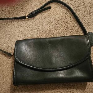 90’s Coach Black Leather Crossbody Bag